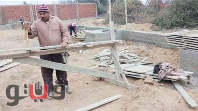 إزالة بناء مخالف على مساحة ٢٠٠ متر بمركز بلبيس