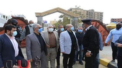 محافظ بني سويف يتفقد أعمال تطوير ميدان المديرية وحديقة الخالدين
