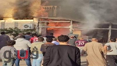 خسائر فادحة.. المعاينة تكشف أسباب حريق الصالحية الجديدة بالشرقية