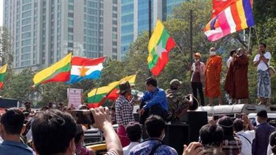 استمرار الاحتجاجات المنددة بالانقلاب العسكري في ميانمار