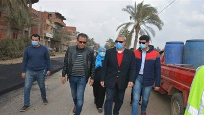 محافظ القليوبية يتابع استكمال أعمال تطوير طريق خط 13