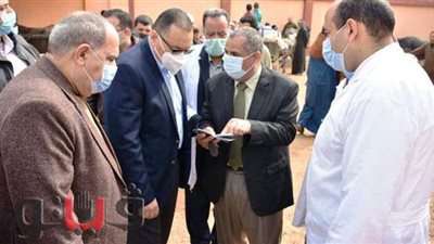 المحافظ يتابع الحملة القومية لتحصين الماشية بالشرقية