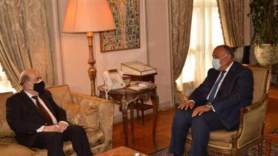 وزير الخارجية يبحث مع نظيره اللبناني تعزيز العلاقات الثنائية