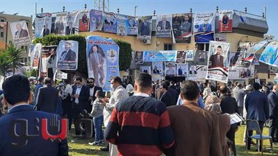 محامو الإسماعيلية يتزاحمون للإدلاء بأصواتهم في الانتخابات | صور