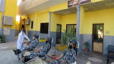 حملة للتبرع بالدم بمديرية أمن الأقصر