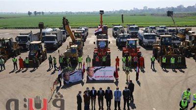 محافظ كفر الشيخ يتفقد اصطفاف المعدات المشاركة في تطوير ١٨ قرية | صور