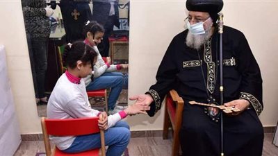 البابا تواضروس يفتتح غرفة التنمية الحسية بأسقفية الخدمات