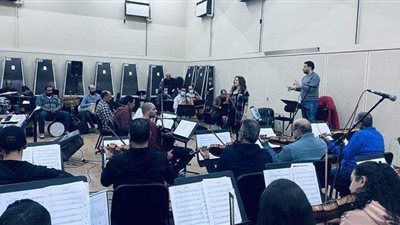 كارول سماحة تجري بروفة حفل عيد الحب