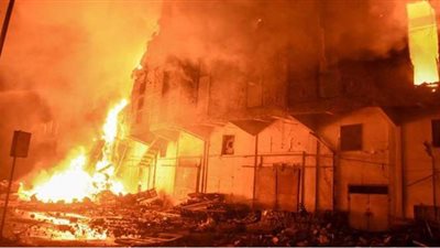 إخماد حريق داخل مصنع كرتون بالبدرشين