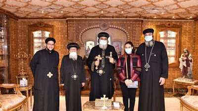 البابا تواضروس يناقش أمور الخدمة بإيبارشية شمال سيناء