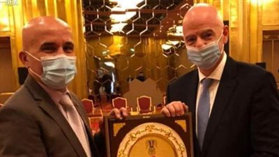 الاتحاد السوري لكرة القدم يكرم إنفانتينو على هامش مونديال الأندية