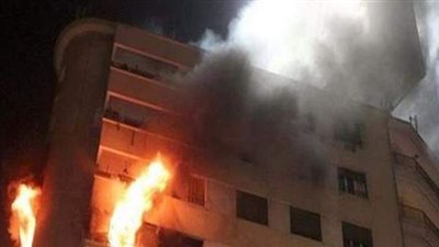 تفحم 3 أشخاص وإصابة 2 آخرين من أسرة واحدة في حريق شقة بأكتوبر