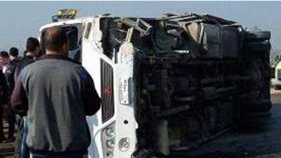 الاستعلام عن حالة المصابين في انقلاب أتوبيس من أعلى كوبرى عرابي بالعجوزة