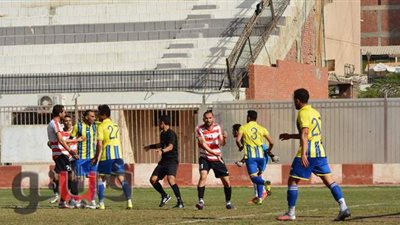 اشتباكات داخل غرفة خلع ملابس مالية كفر الزيات عقب الخسارة من بلدية المحلة