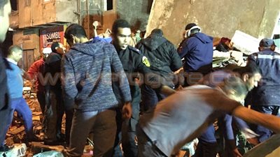 بالفيديو.. الحماية المدنية تواصل رفع أنقاض منزلي الإسماعيلية المنهارين