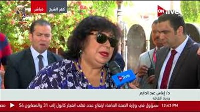 إيناس عبد الدايم: نسعى لنشر الثقافة والفنون في جميع المحافظات (فيديو)