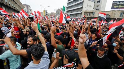 قوات الأمن العراقي تعمم قانون الإرهاب على مخربي الاحتجاجات