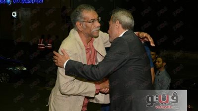 بالصور.. أمير رمسيس وسيد رجب يشاركان في عزاء شقيق صبري فواز