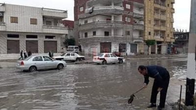 15 صورة ترصد غرق شوارع العريش بمياه الأمطار