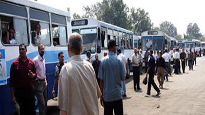 إضراب العاملين بحى شرق 