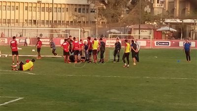 إصابة قوية لـ«الجزار» في مران الأهلي (صور)