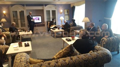 بالصور.. البابا تواضروس يلتقي مسيحيي المشرق في بيروت