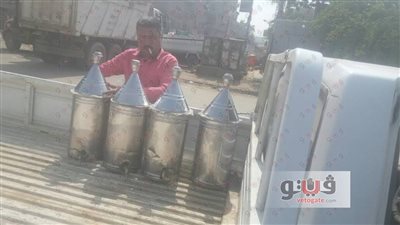 بالصور.. مصادرة 3 سيارات تبيع مشروبات مجهولة أمام المدارس بشبرا