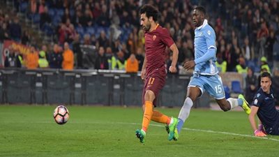 محمد صلاح يقود هجوم روما في الديربي أمام لاتسيو