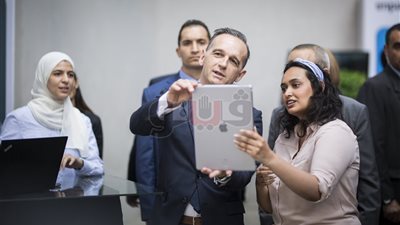وزير خارجية ألمانيا يلتقي 5 ممثلين مصريين عن الشركات الناشئة (صور)