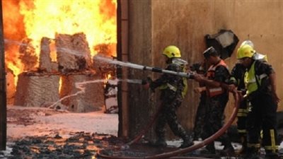 تعطل حركات القطارات بالغربية بسبب حريق بشونة لتخزين الأرز