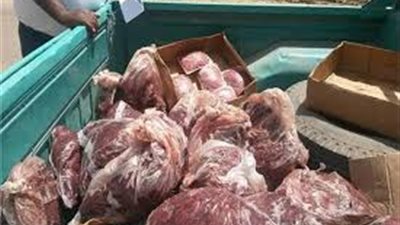 التحفظ على 220 كيلو لحوم فاسدة غير صالحة للاستهلاك الآدمى بالجيزة