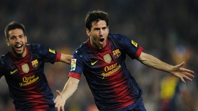 ميسى يحرز الهدف الثانى لبرشلونة