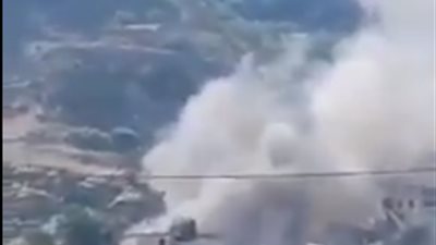 لحظة إسقاط طائرة إسرائيلية بدون طيار في لبنان (فيديو)