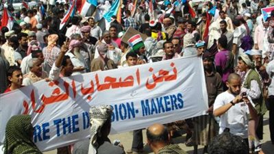 الحراك الجنوبى باليمن يرفض الحوار الوطنى ويعلن العصيان