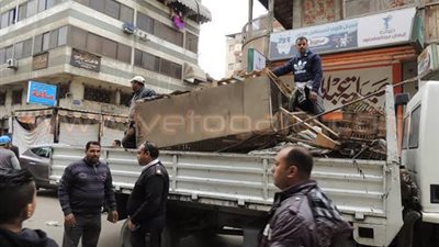 حملة لرفع إشغالات من «حمام التلات»