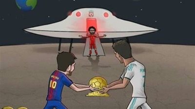 الشوالي عبر تويتر: رونالدو وميسي سيقدمان الكرة الذهبية لصلاح قريبًا