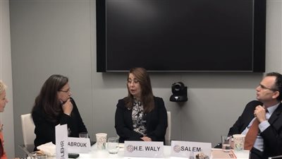 وزيرة التضامن تستعرض تجربة مصر في الحماية الاجتماعية بواشنطن