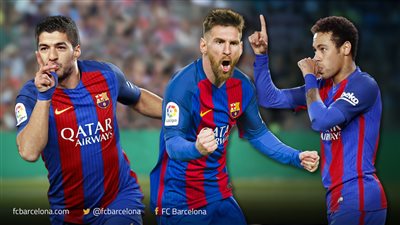 ثلاثي برشلونة على موعد مع المئوية الثالثة