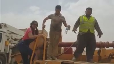 بالفيديو.. سما المصري بعد نجاتها من السقوط «اللياقة حلوة مفيش كلام»