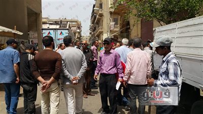 حملة لإزالة الإشغالات بالمناطق الرئيسية في شرق بورسعيد