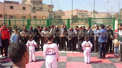 بالفيديو.. محافظ الفيوم يفتتح منشآت رياضية