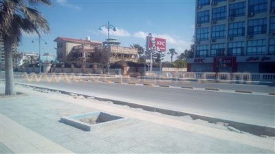 بالصور.. تجديد استراحة محافظ مطروح على كورنيش البحر