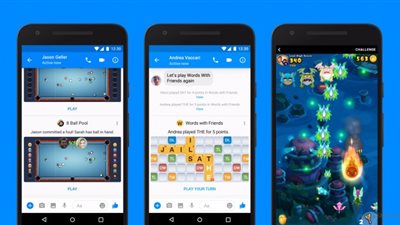 إطلاق ألعاب فورية على فيس بوك ماسنجر عالميًا