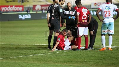 تشخيص إصابة سعد سمير في مباراة القمة