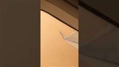 رد فعل الركاب لحظة تعرض طائرة لعاصفة شديدة بالسعودية (فيديو)