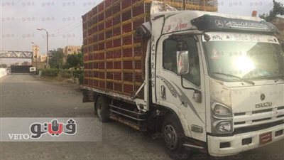 بالصور.. إحباط سرقة سيارة دواجن خلال مطاردة أمنية بالإسماعيلية