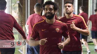 بالصور.. محمد صلاح يشارك في تدريبات روما استعدادا لمباراة ميلان