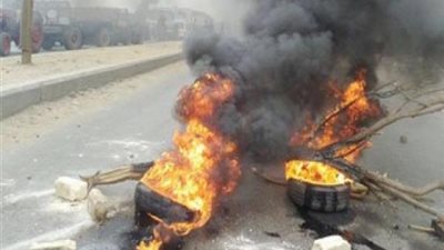 انتداب المعمل الجنائي لمعاينة حرائق الإرهابية بجسر السويس