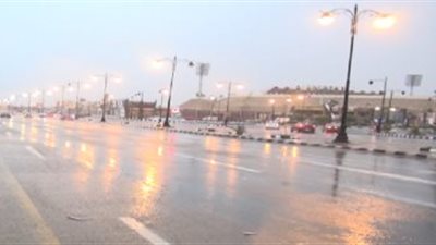 إغلاق طريق الزعفرانة العين السخنة بسبب السيول