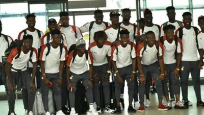 منتخب غانا الأوليمبي يصل القاهرة للمشاركة بأمم أفريقيا تحت ٢٣ عاما (صور)